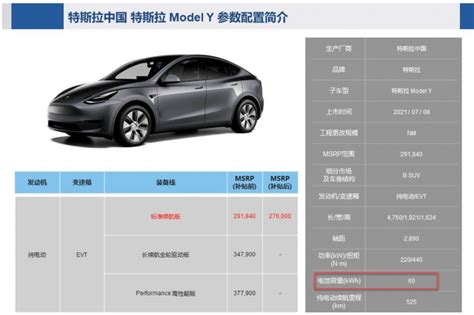 model y performance battery size